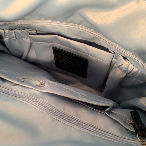 Black leather Coach diaper bag - Picture 7 of 9